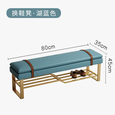 Minimalist desk with creative design poufs and benches - view 8