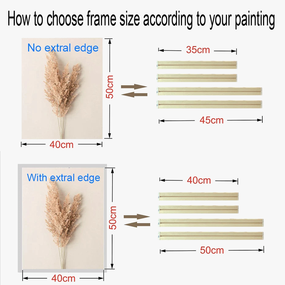Wooden wall frame for decorative canvases and paints - view 3