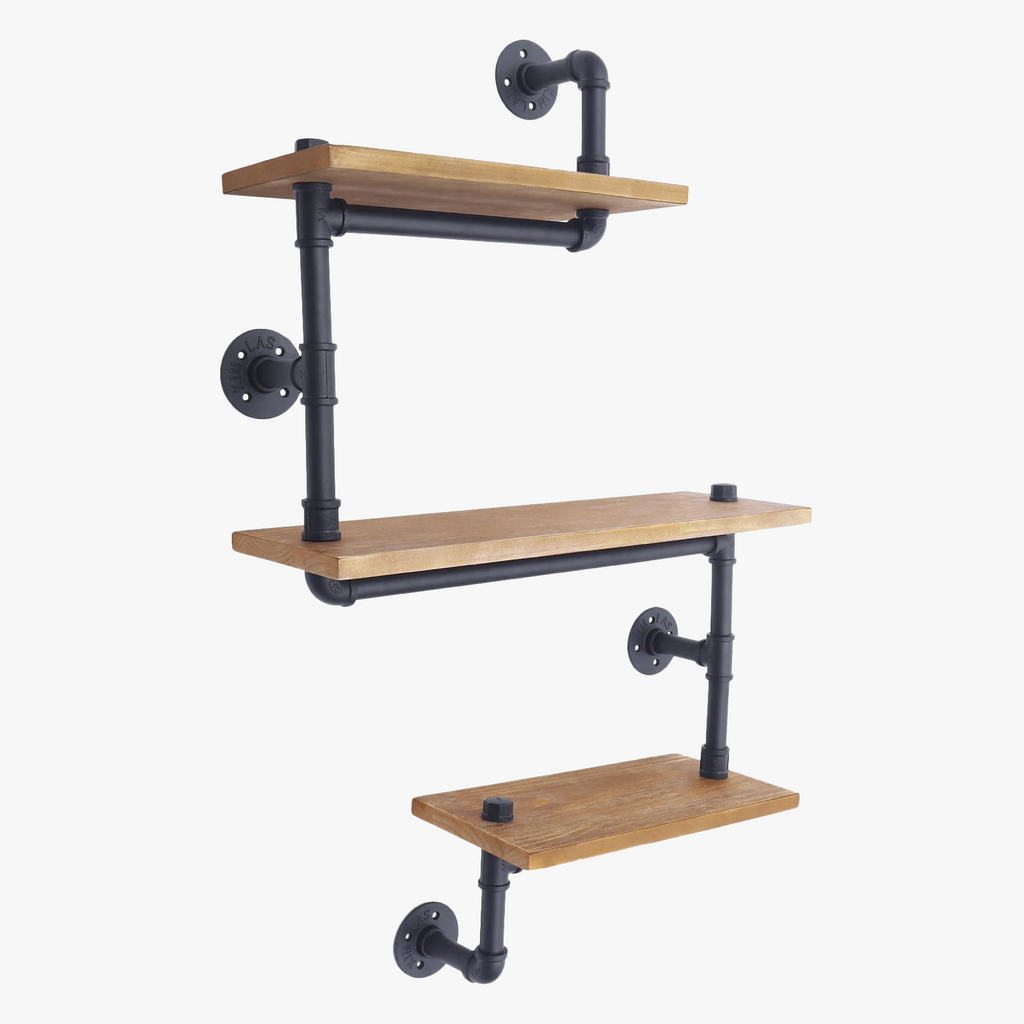 Retro three-storey wooden wall frame suspended - view 3