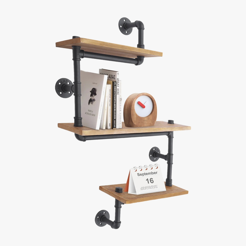 Retro three-storey wooden wall frame suspended - view 4