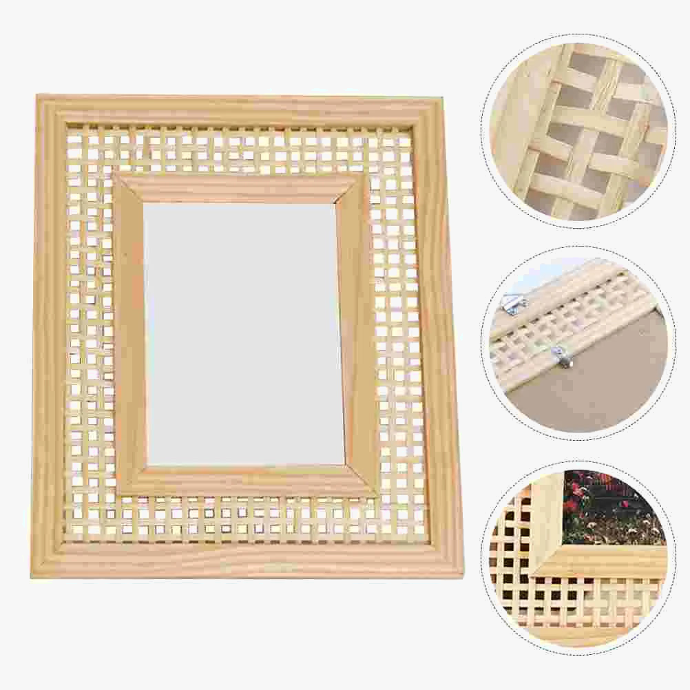 Bohemian wicker picture frame for unique and modern decoration - view 4