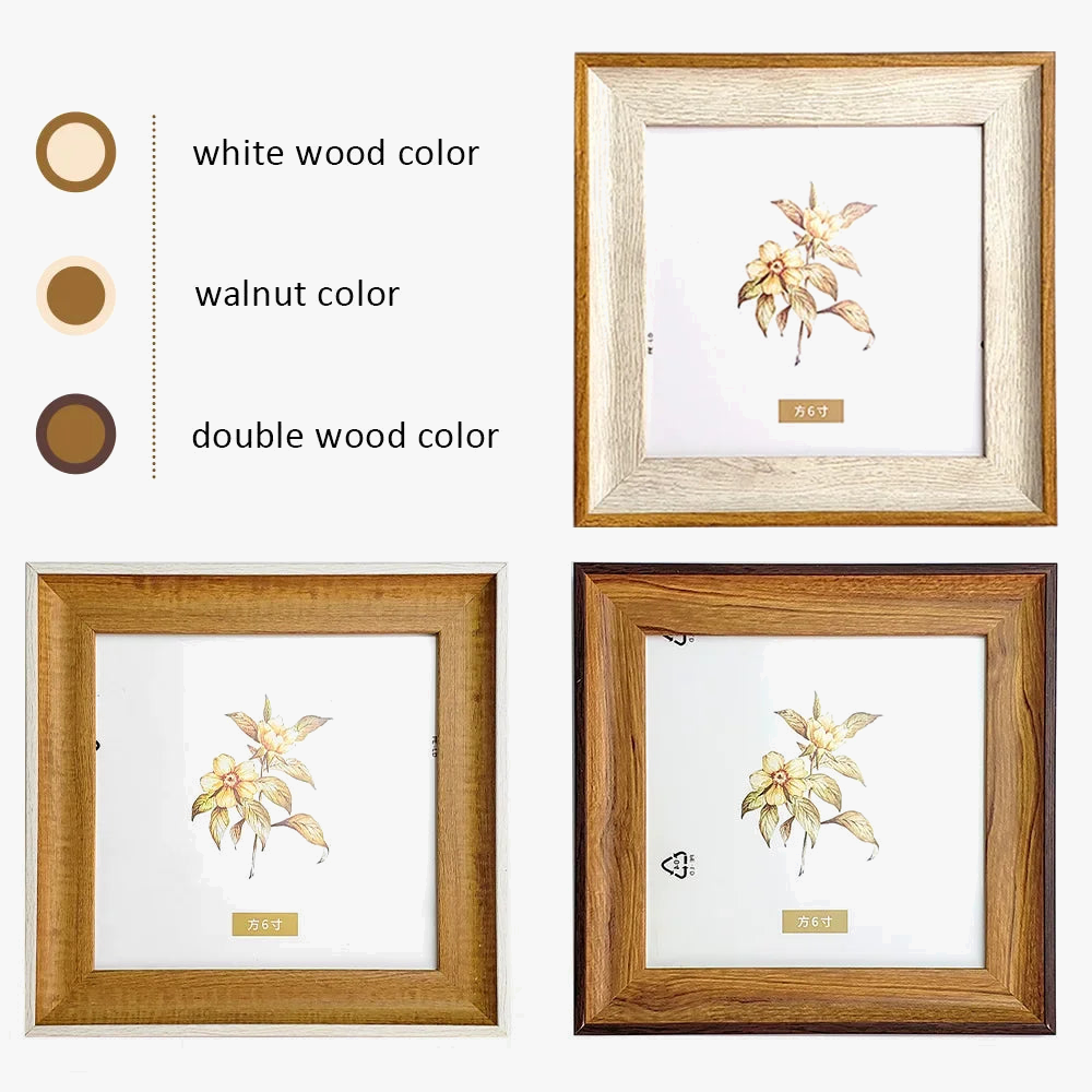 Nordic square photo frame in resin for wall decoration - view 3