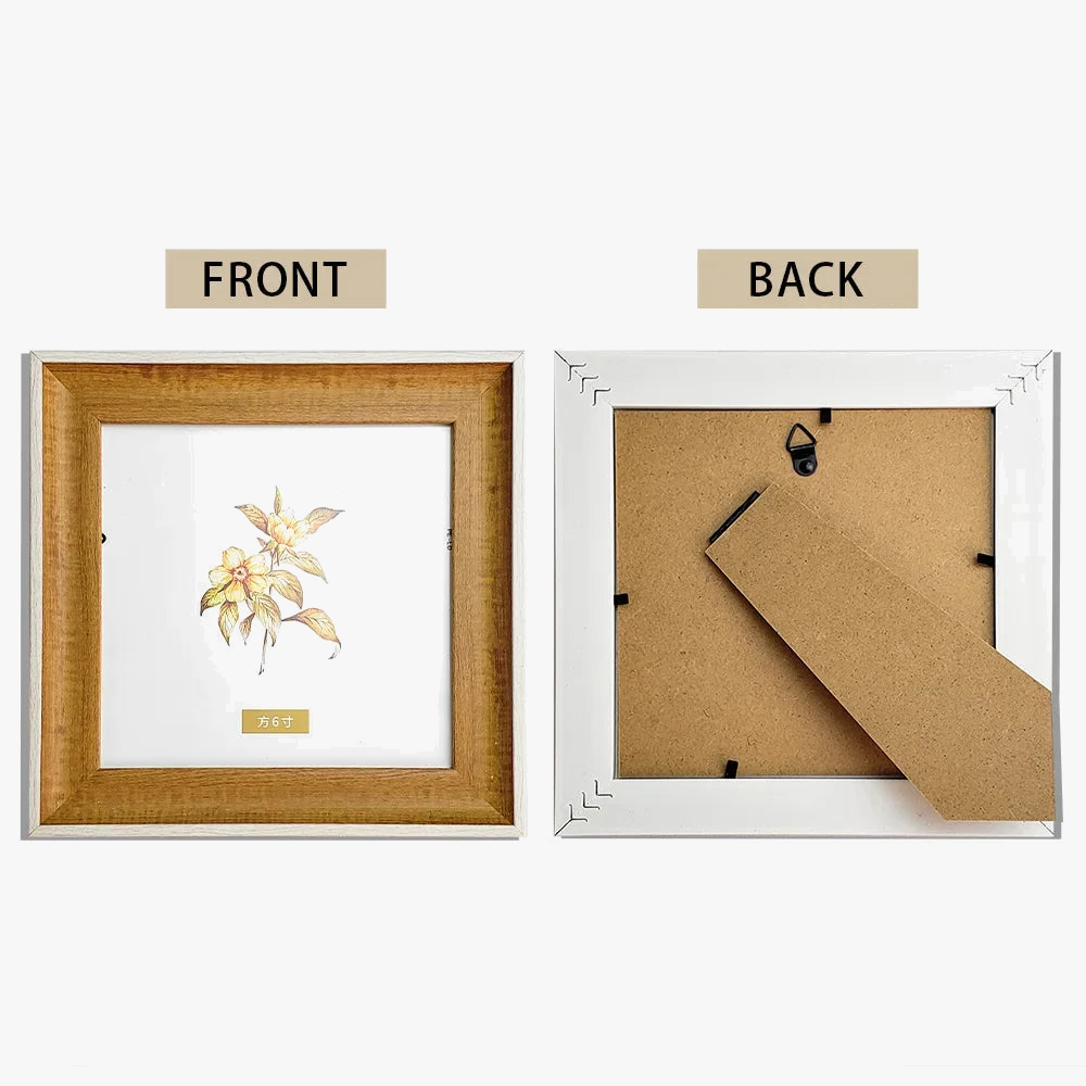Nordic square photo frame in resin for wall decoration - view 4