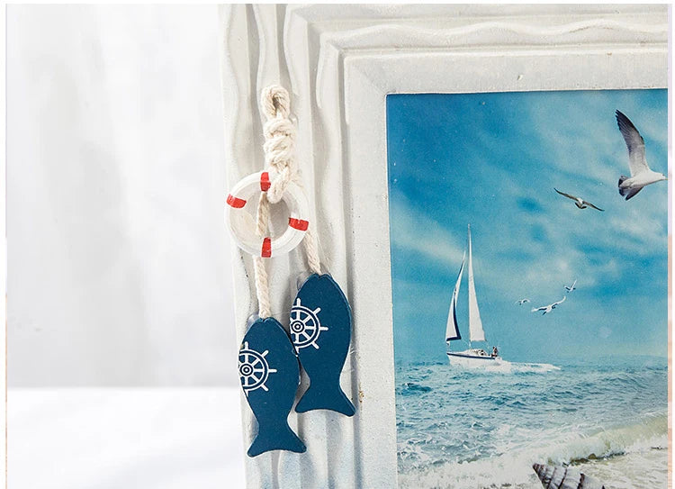 Wooden picture frame and shell for office decoration - view 5