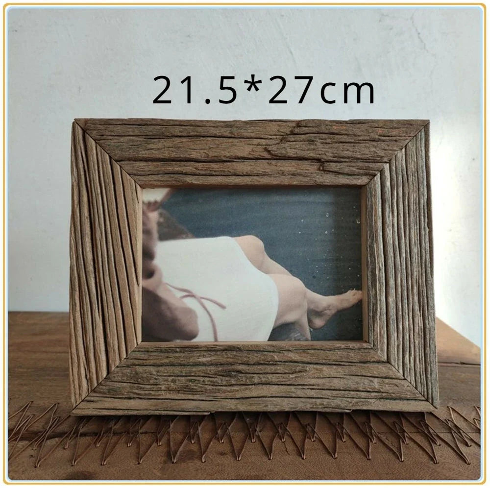 Photo frame in solid wood vintage style patinated - view 6