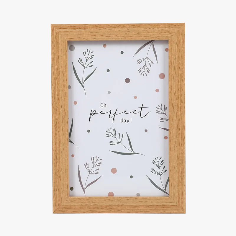 Photo frame in modern wood for interior decoration - view 5