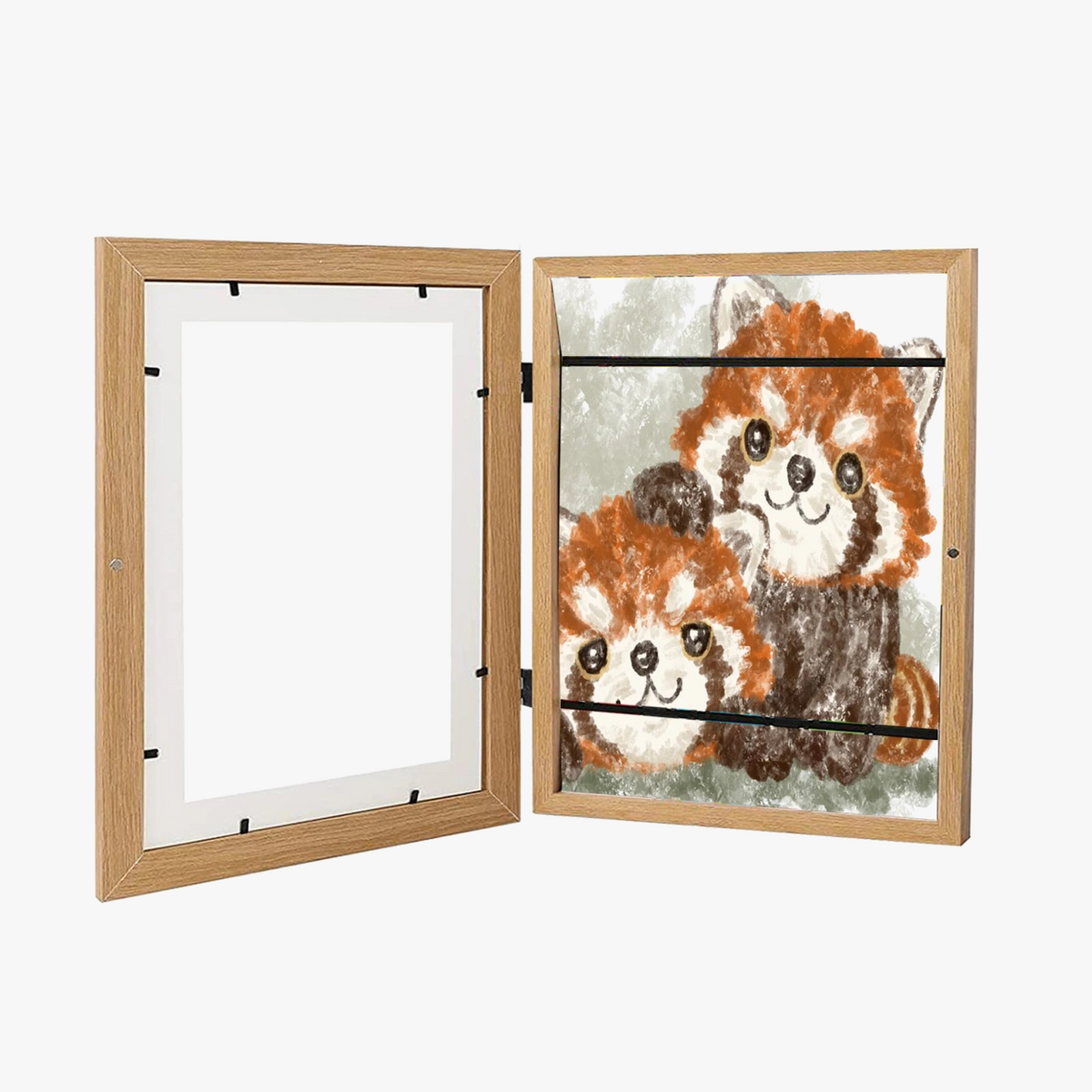 Wooden picture frame for children and storage paint - view 2