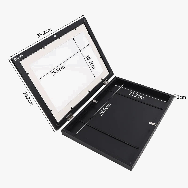 Wooden picture frame for children and storage paint - view 4