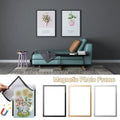 Magnetic photo frame flexible sticker display board for documents