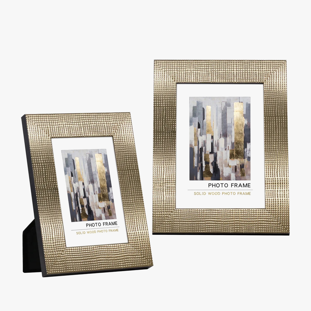 Modern photo frame in solid wood for office - view 4