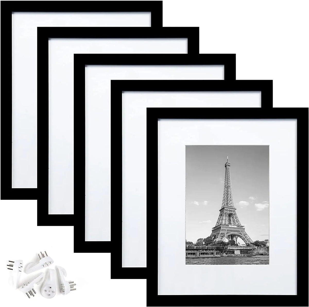 Multiple photo frame for wall display and decoration
