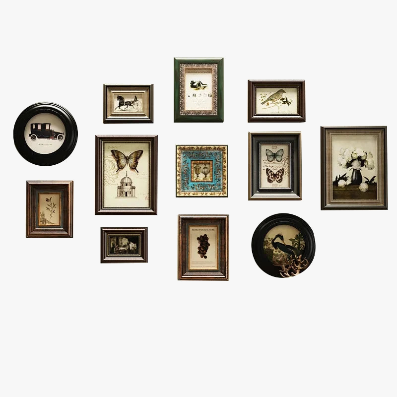 Photo frame retro European wooden creative wall - view 5