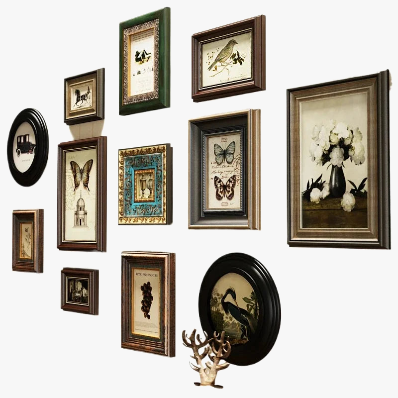 Photo frame retro European wooden creative wall - view 6