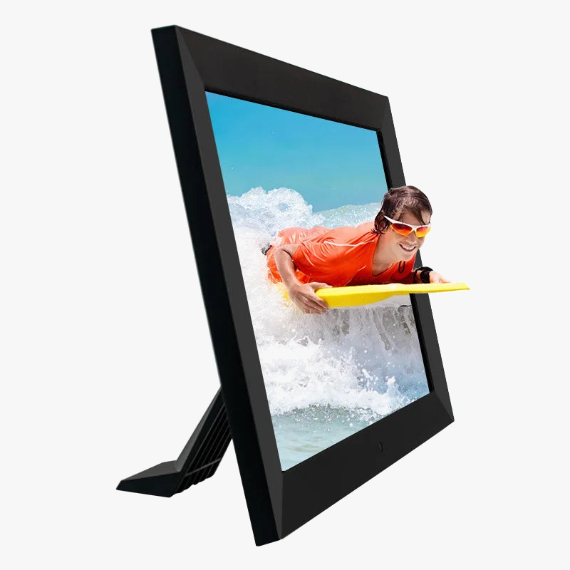 Digital photo frame with film and clock music - view 3