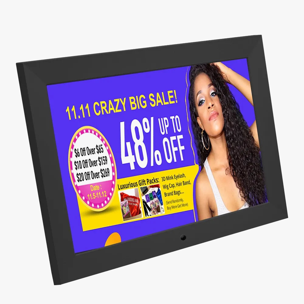 Digital photo frame with film and clock music - view 4