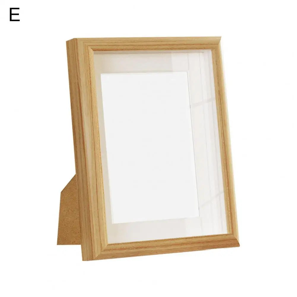 Waterproof photo frame in rustic wood with vintage glass - view 2