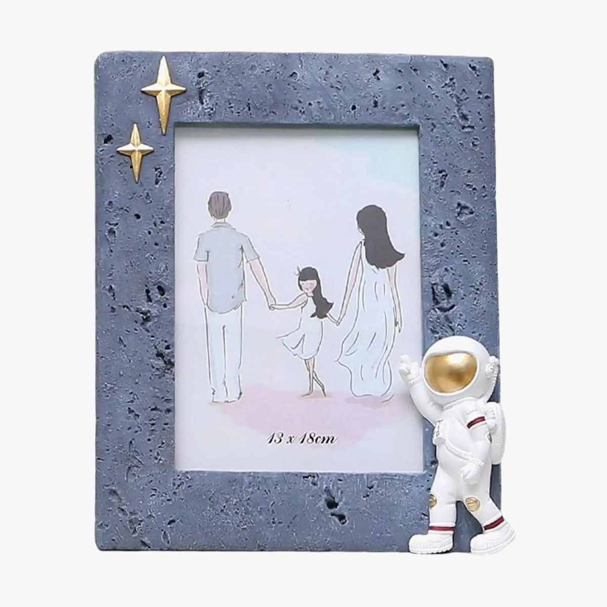 Resin astronaut photo frames for interior decoration