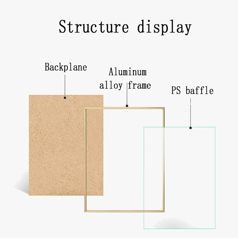 Modern metal photo frames for interior decoration and gifts - view 4