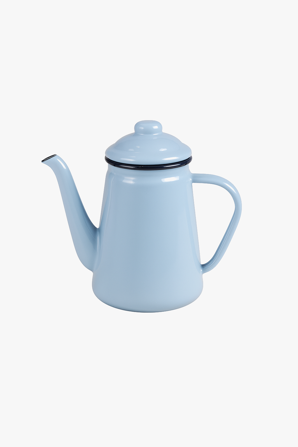 Vintage enamelled coffee maker with 1l1 kitchen resistant handle