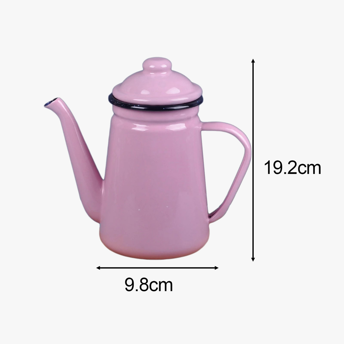 Vintage e-maillee coffee maker with 11l resistant grip