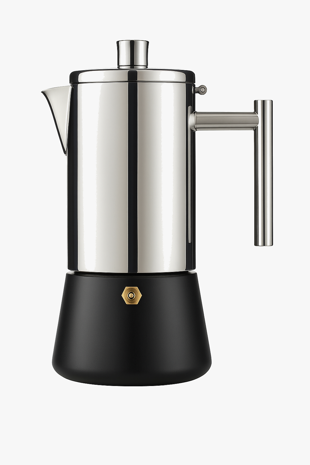 Stainless Steel Italian Coffee Maker for Induction, 200-400ml