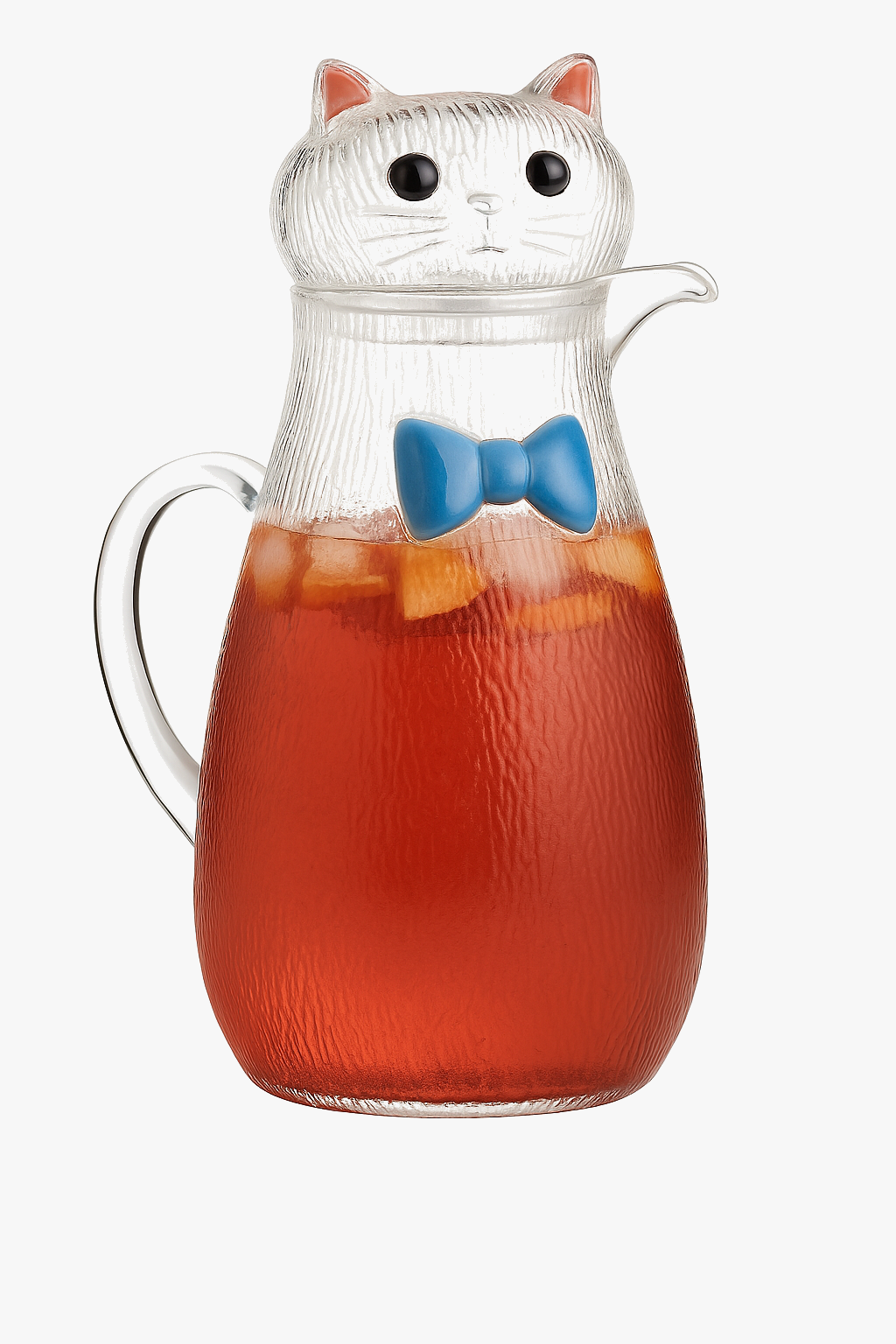 Glass carafe resistant pattern cat playful style