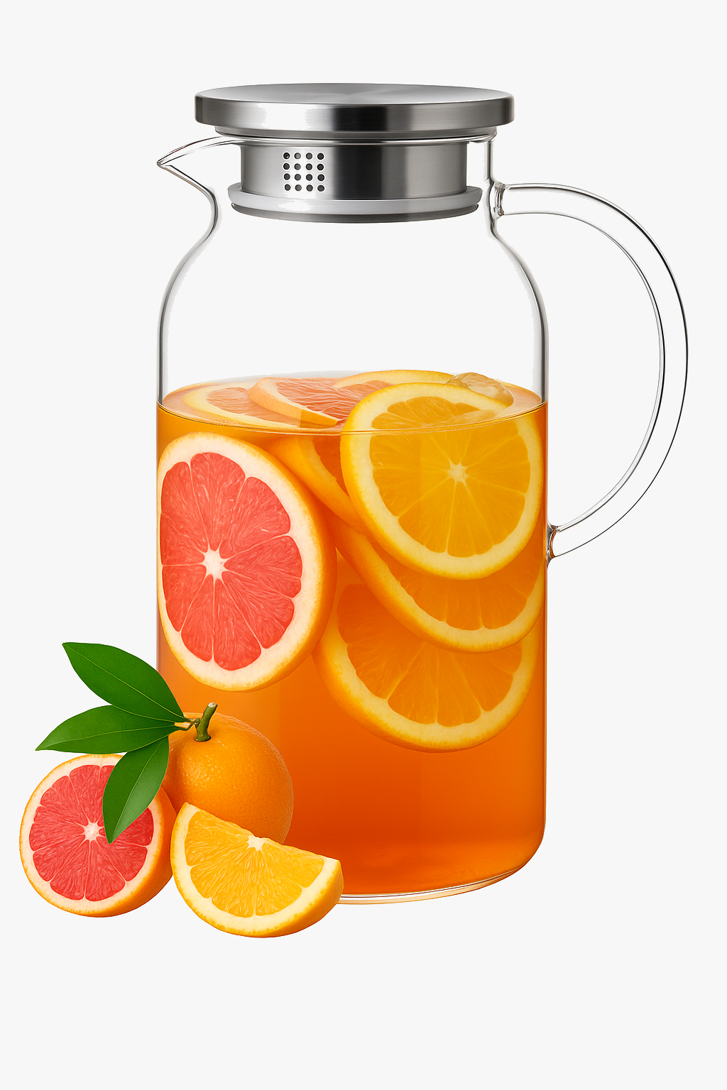 Carafe verre borosilicate 18l rayures verticales couvercle refrigerateur
