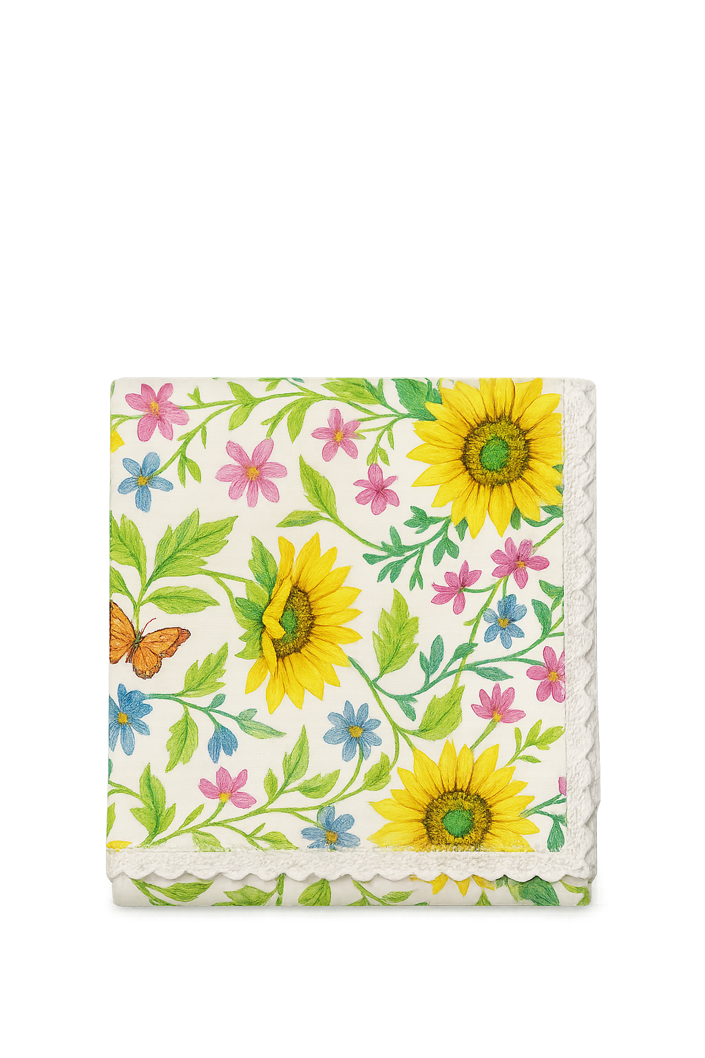 Sunflower and Butterfly Table Runner, Country Style