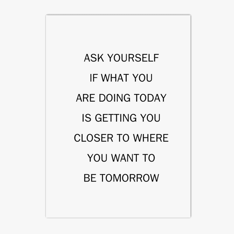 Nordic motivation quotes wall art for interior decoration