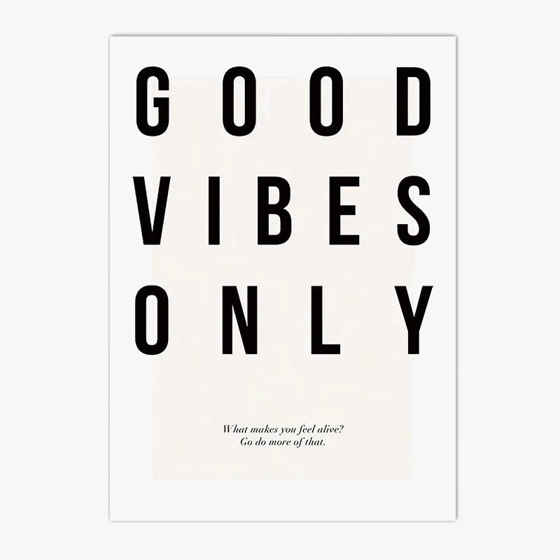 Nordic Motivational Quote Canvas for Modern Wall Decor, Design E103