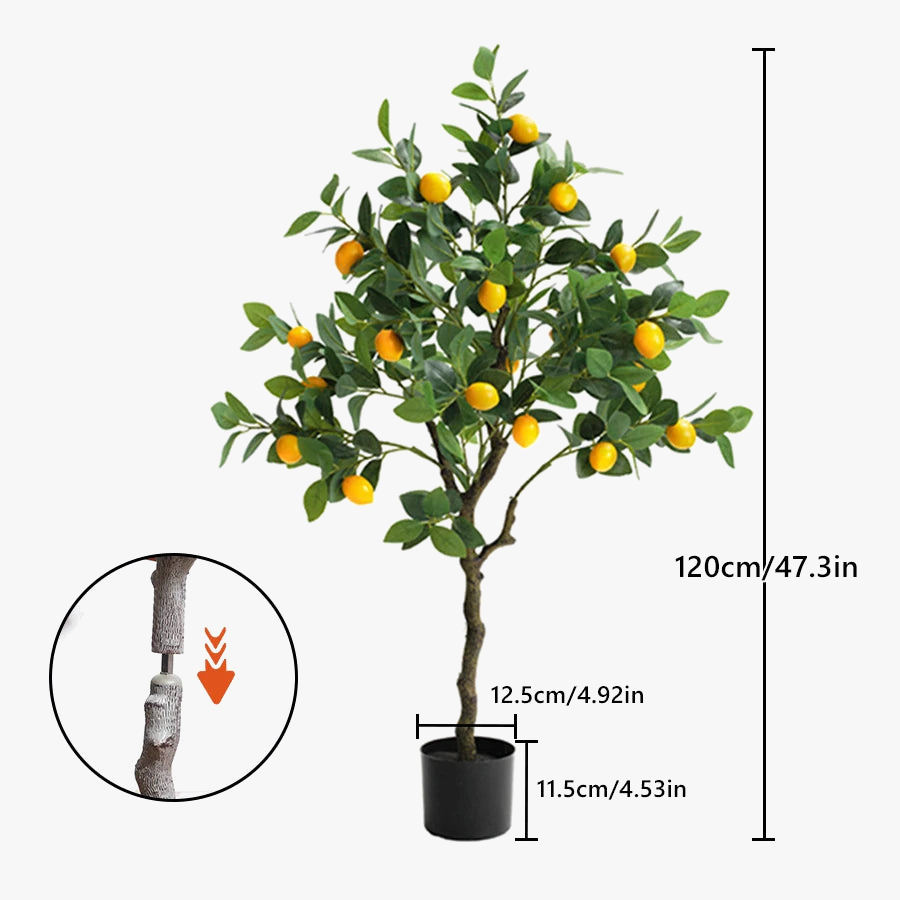 Artificial lemon tree with fruit for interior decoration and garden - view 8