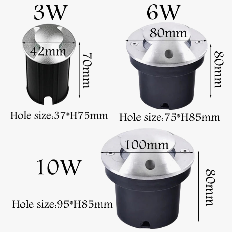 Stainless Steel Recessed Outdoor Deck Light - view 3