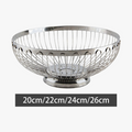 Modern and elegant stainless steel fruit basket