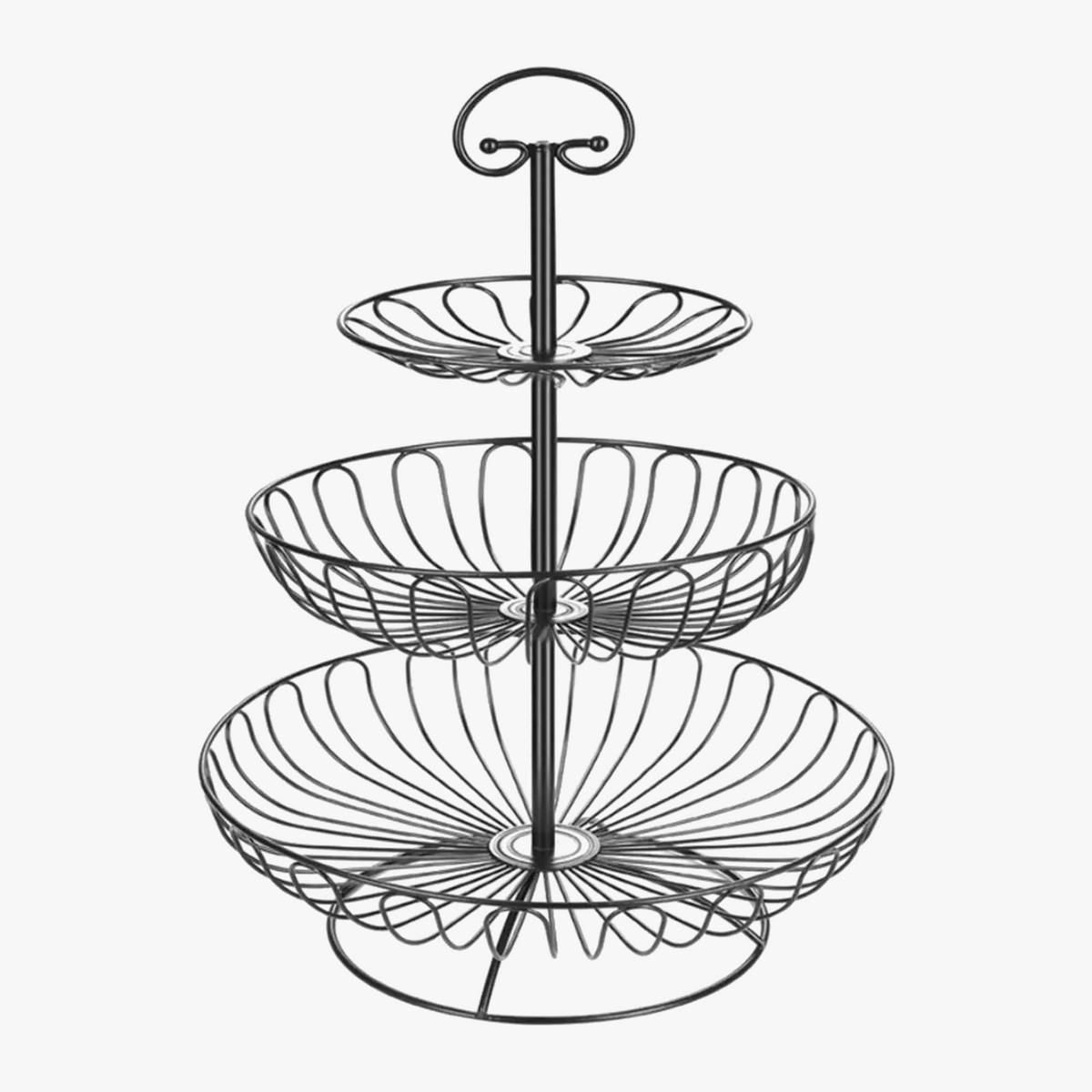 Three-level fruit basket in wire - view 6