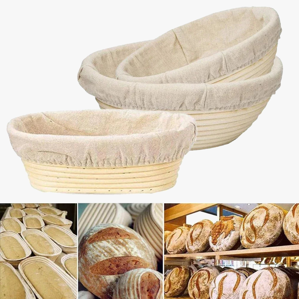 Rattan bread basket for cooking and fermentation