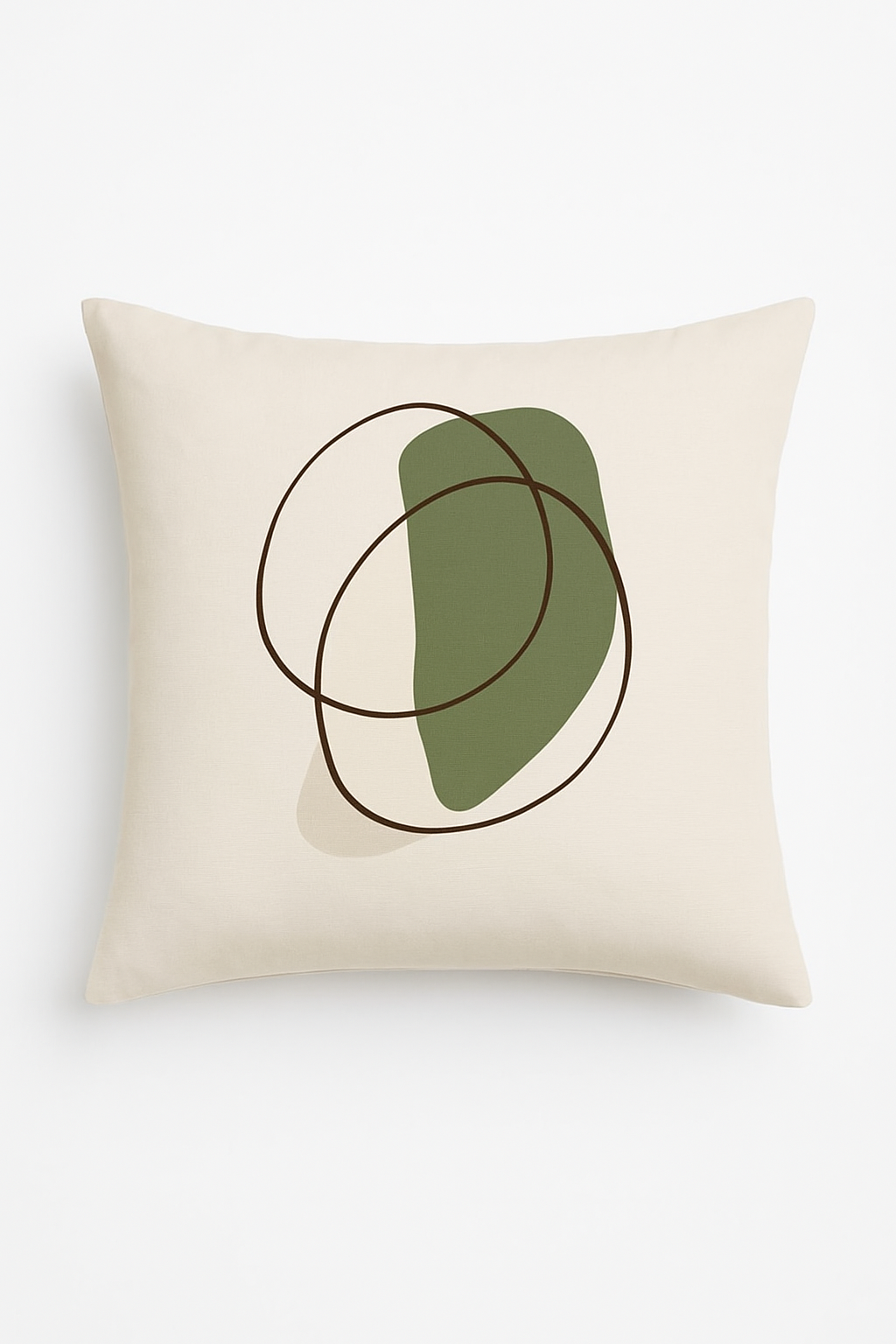 Green vegetal cushion for an elegant and comfortable interior