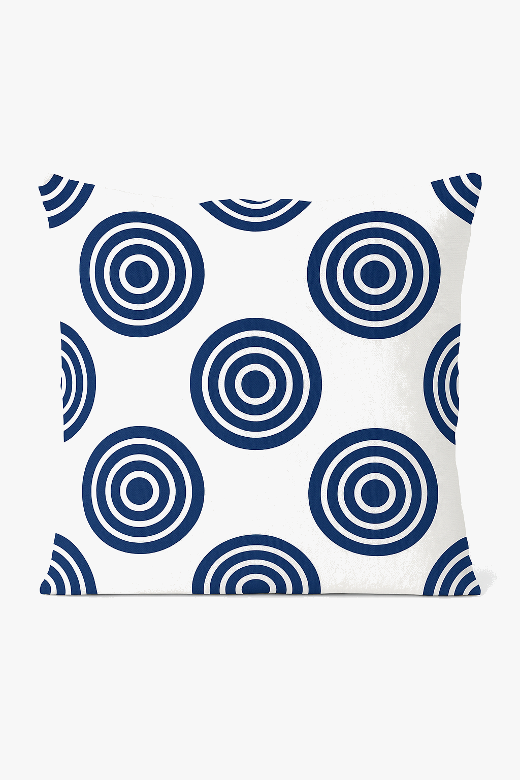 Geometric navy blue cushion for decoration and sofa
