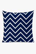 Geometric navy blue cushion for an elegant interior