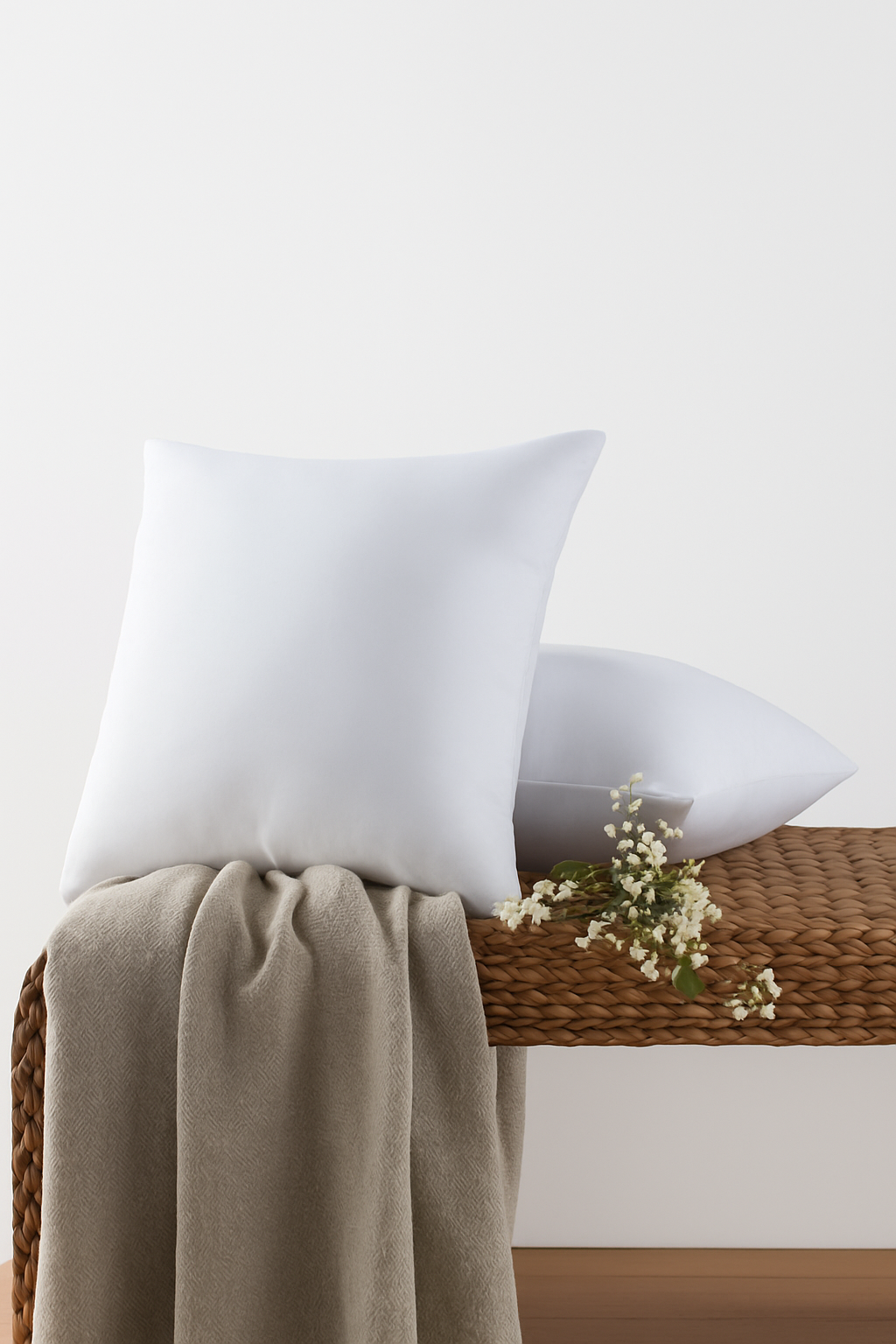 Classic 45x45cm cushion in soft cotton for comfort