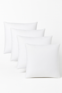 Square decorative cushion in soft cotton 45x45 cm for bed or sofa