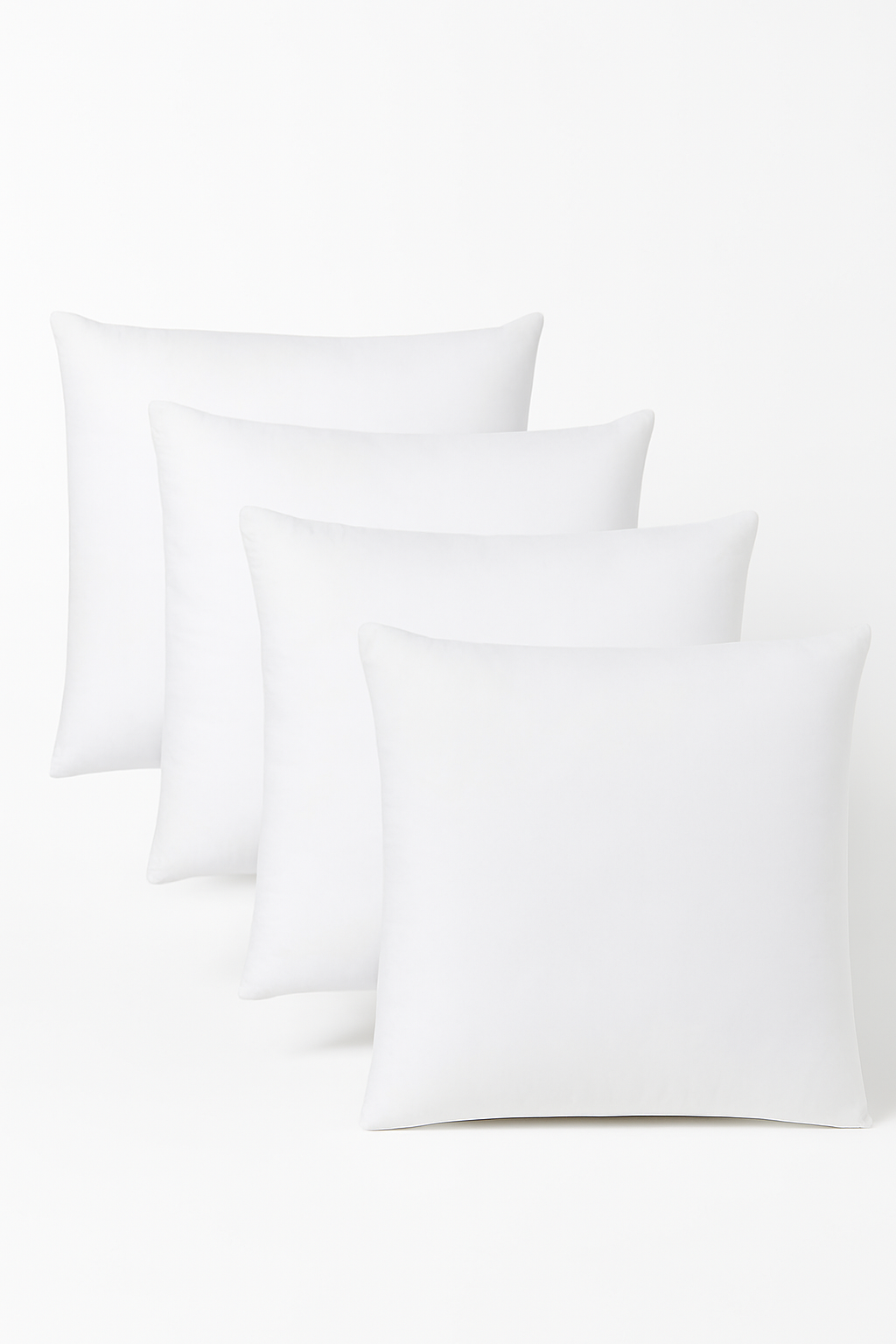 Square decorative cushion in soft cotton 45x45 cm for bed or sofa