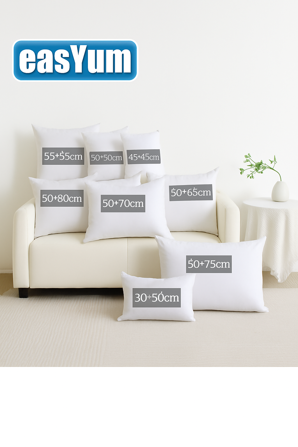 Hypoallergenic goose down cushion for optimal comfort - view 8