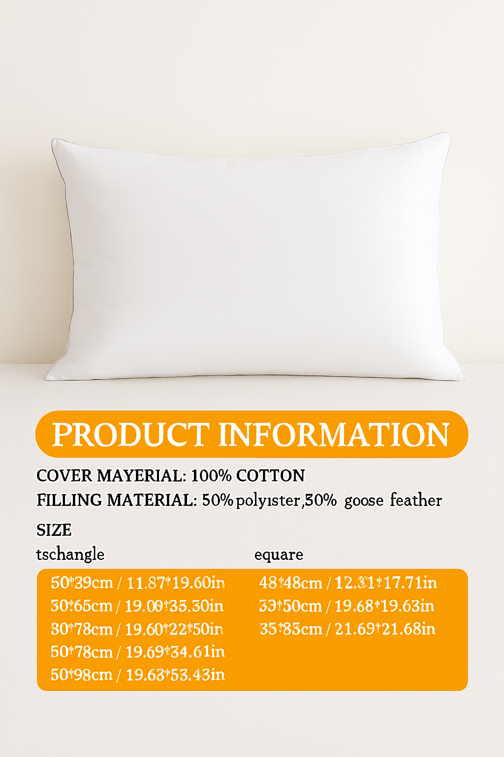 Hypoallergenic goose down cushion for optimal comfort - view 5