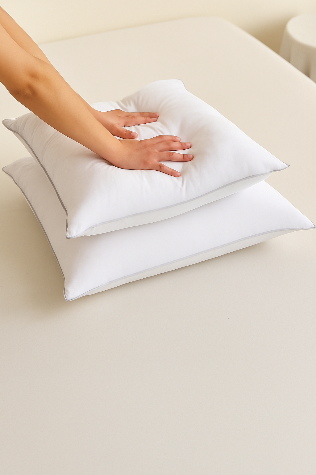 Hypoallergenic goose down cushion for optimal comfort - view 4