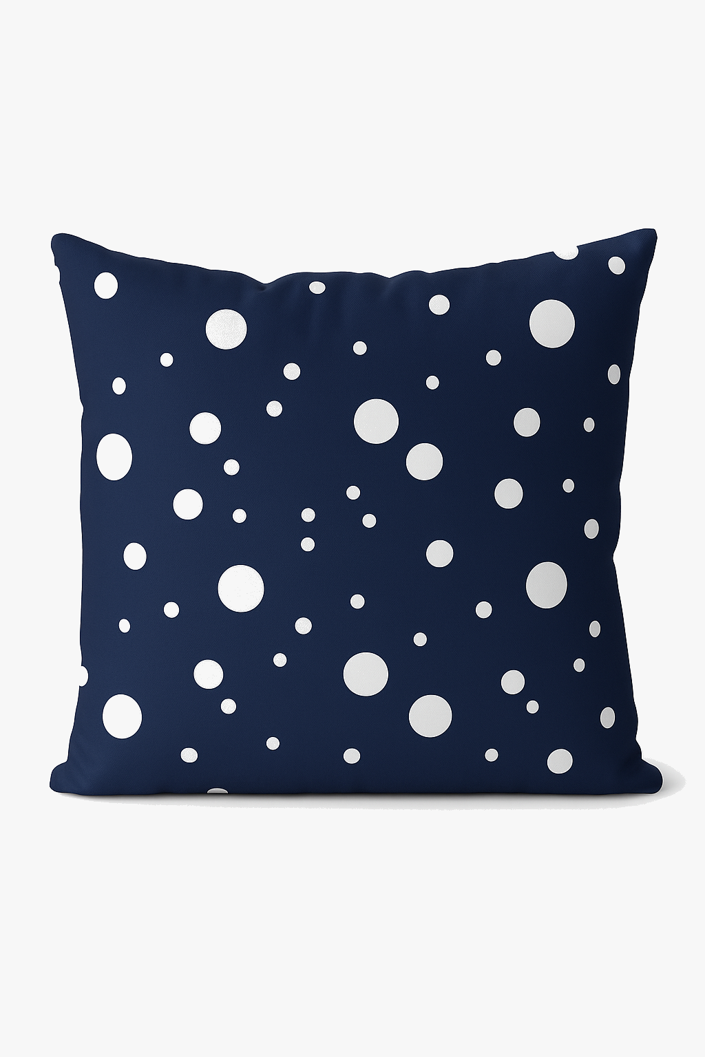 Timeless Navy Blue Geometric Cushion Cover, Design 2