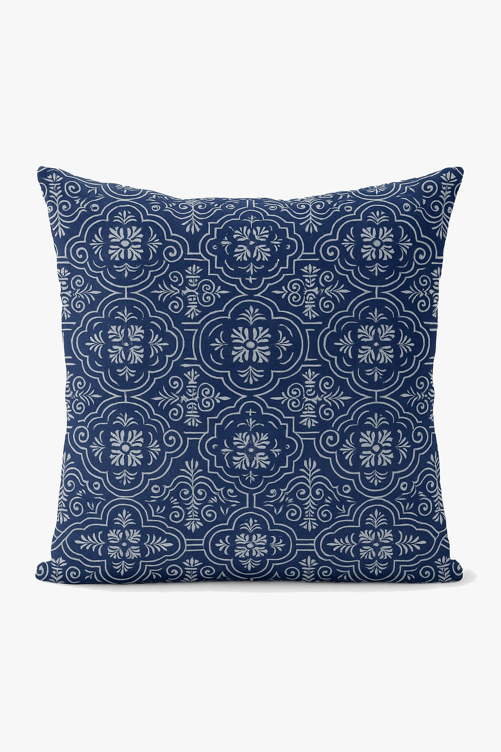 Geometric cushion blue navy for decoration and comfort