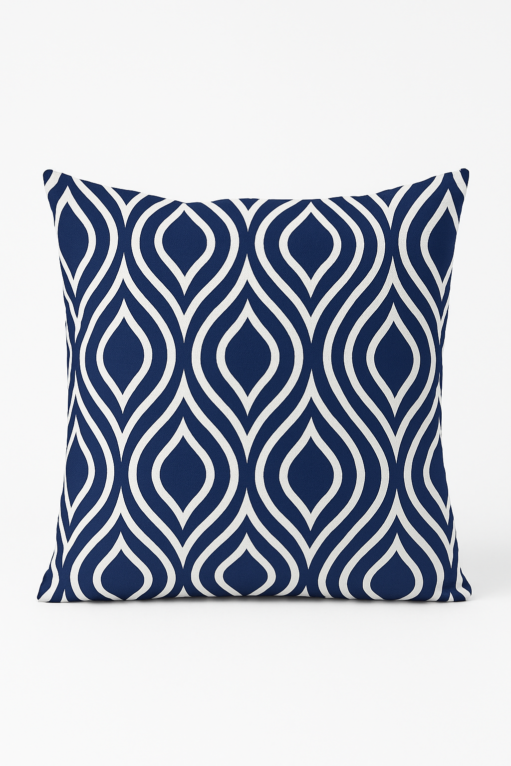 Geometric cushion navy blue decorative throw pillow cover for sofa