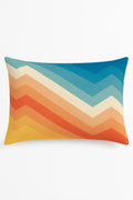 Sophisticated Reversible Abstract Geometric Lumbar Cushion