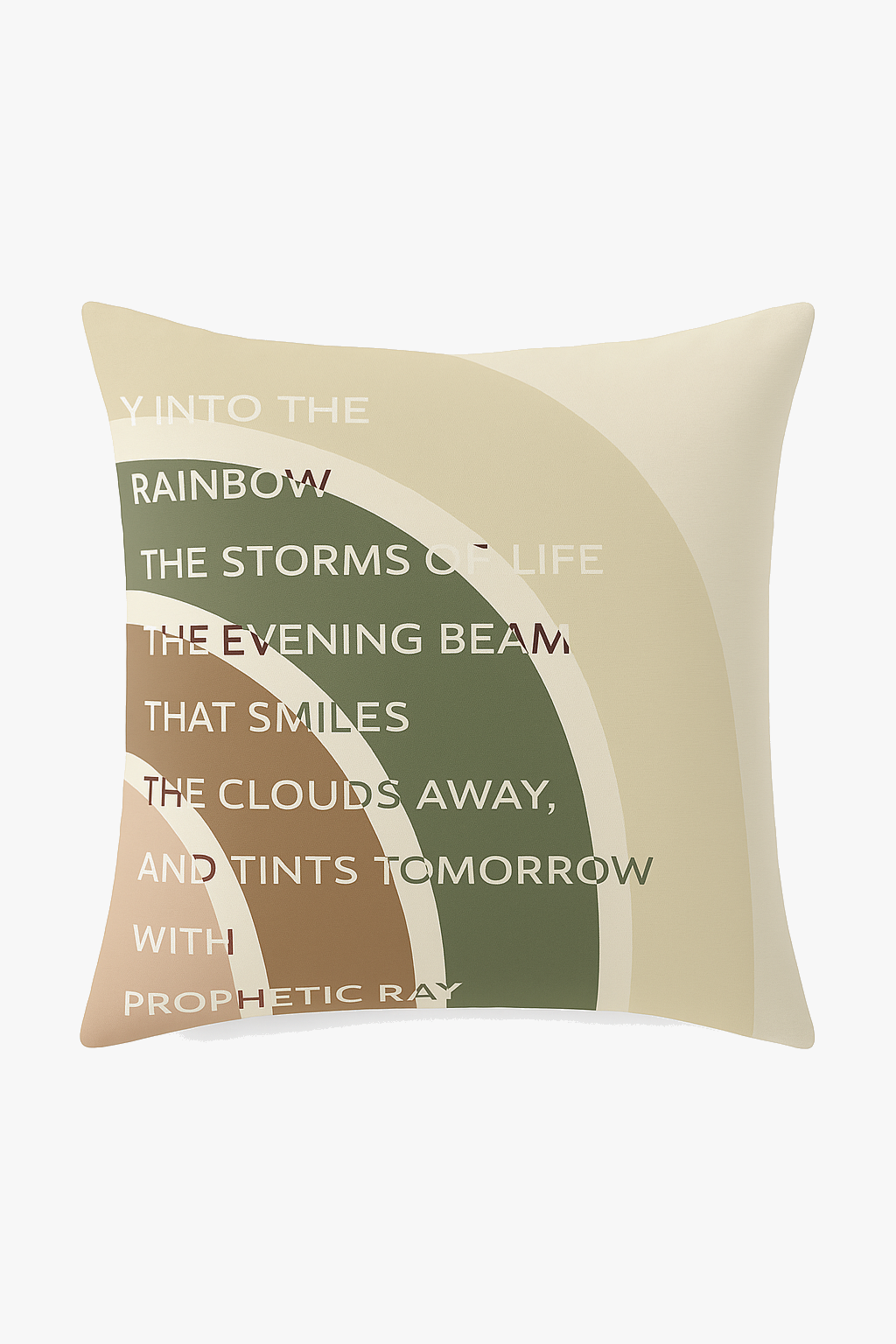 Green vegetable cushion for modern and comfortable decorations