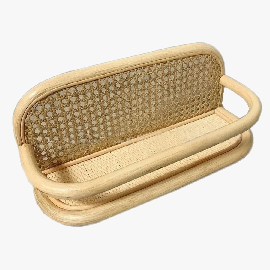 Woven rattan wall hooks for children's clothing and hats - view 3